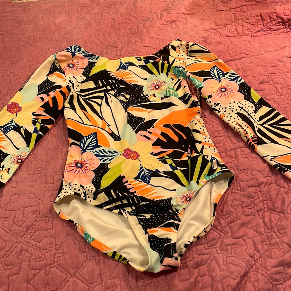 Floral One Piece Swim Suit
